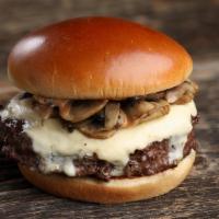 Bounty Hunter Burger · 1/3 lb. Burger, sautéed mushrooms in truffle butter, Pepper Jack cheese & Mob Sauce