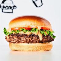 Outlaw Burger · 1/3 lb. Burger, lettuce, tomato & Mob Sauce