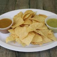 Chips & Salsa · Served with choice of 2 house-made salsas.