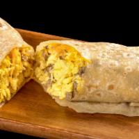 Sausage Burrito · Sausage, egg and cheese.

Consuming raw eggs, undercooked meat or seafood may increase your ...