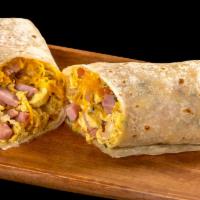 Breakfast Burrito · Ham, egg and cheese