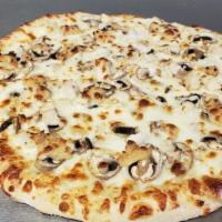 Chicken Alfredo (Small) · Grilled chicken, fresh mushroom, roasted garlic, and extra cheese. \n\n sauce: homemade alfr...