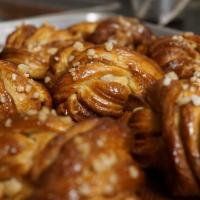 Cardamom Buns · House made brioche style twists filled with cardamom and cinnamon butter