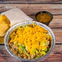 Burrito Bowl · Served in a bowl with grilled protein, your choice of rice & beans, salsa especial, lettuce,...