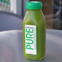 Organic Green Juice · Kale, Spinach, Cucumber, Celery, Romaine, Lemon and Ginger
