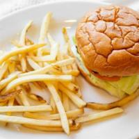 Callender'S® Cheeseburger · Crisp lettuce, tomato, pickles, house-made signature sweet gherkin thousand Island dressing,...
