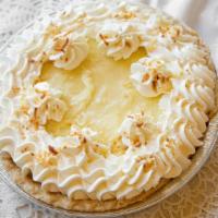Whole Coconut Cream Pie · Rich vanilla cream blended with shredded coconut.