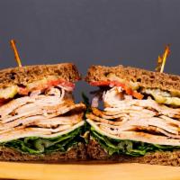 Salsalito · Spicy Roasted Turkey Breast, Chipotle Mayo, Pepperjack Cheese, Romaine Lettuce, Tomato, Red ...