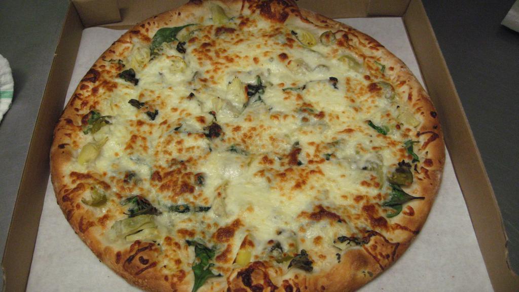 Spinach Artichoke Pizza - 16