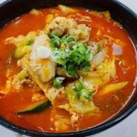 Spicy Chicken Ramen · Chicken, eggs, various vegetables, Fresh noodles