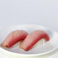 Yellowtail (Hamachi) · 2 pc per order. consuming raw or undercooked meat poultry seafood shellfish or eggs may incr...
