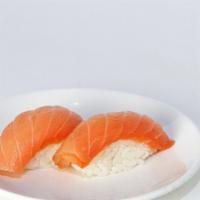 Smoked Salmon (Sake) · 2 pc per order. consuming raw or undercooked meat poultry seafood shellfish or eggs may incr...