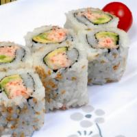California Roll · Crab meat, cucumber, avocado and fish egg.