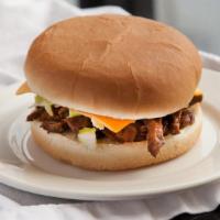 Mexican Burger (Junior) · A smaller version of the one and only Mexican burger is a hamburger bun filled with your cho...
