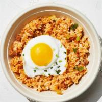 Kimchi Fried Rice · The classic Korean street food. Fried rice, kimchi, spam, topped with dry roasted seaweed an...