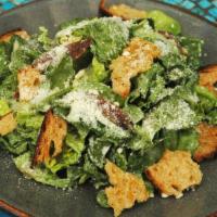 Caesar Salad · Whole leaf harts of romaine, grana padano, and garlic croutons.
