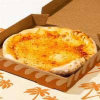 Gluten Free Cheese Pizza · Tomato sauce with fresh mozzarella.
