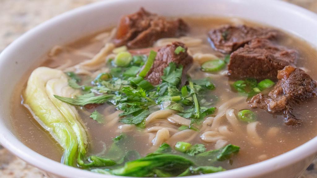 Beef Noodle Soup · House special beef top sirloin stew with freshly made noodles.