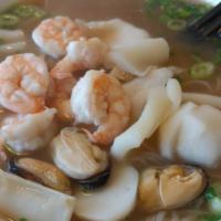 Seafood Noodle Soup With Broth · Mixed seafood with your choice of broth.