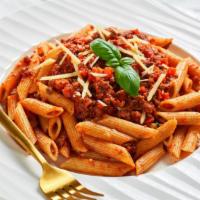 Penne Primavera Pasta  · Delicious and Fresh Penne Pasta, Alfredo Sauce, Spinach, Tomatoes, Mushrooms, Onion, Parmesa...