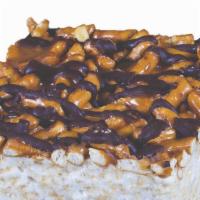 Pretzel Marshmallow Krispy Treat · Gourmet marshmallow rice krispy treat topped with pretzels. To make it even more special we ...