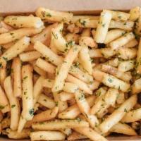 T4 Garlic Fries · Very garlicky, don't recommend this if you are on a date