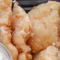 T4 Fish Fillets · 4 pieces of lightly battered fish fillets with side of tartar sauce