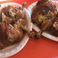 Family Pack · 2 whole chicken with choice of 3 large side orders, tortillas and pico De gallo. Serves 4-6 ...