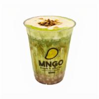 Matcha Golden Brown · Choice of boba, brown sugar syrup, matcha green tea latte, choice of cream, top with torched...