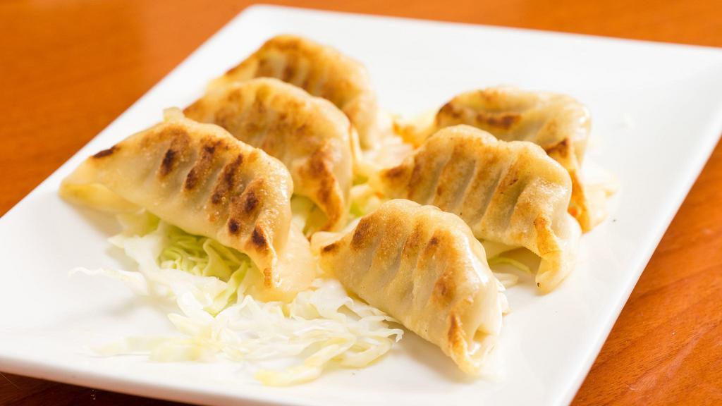 Chicken Pot Stickers · What's good. Savory fillings wrapped in a thin dough wrapper into a dumpling and pan seared