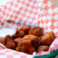 Buffalo Cauliflower · Served with choice of ranch or blue cheese dressing.