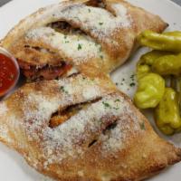 Build Your Own Calzone · Mozzarella, ricotta, sprinkled parmesan with marinara. Add Additional toppings, Shrimp, Goat...