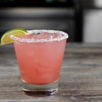 Pom Patron Margarita · Patron Silver Tequila, organic agave, pomegranate PAMA liqueur, fresh lime juice. Must be 21...