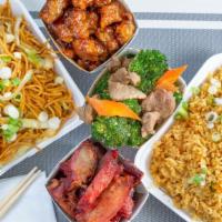 Number 1 · 1 Qt. Special fried rice, 3 egg rolls, choice of entree, 10 pieces fried chicken wings and 2...