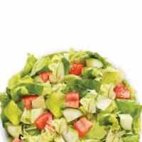 Chopped House (Small) · Calories 210. Diced cucumber and tomatoes, garlic focaccia croutons, mixed greens. Ranch dre...