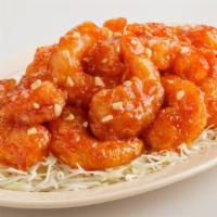 Chili Shrimp · Deep-fried shrimp in sweet & spicy chili sauce
