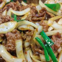 Mongolian Beef · Hot & spicy.