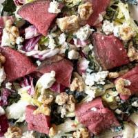 Bw Chopped Salad Tri-Tip · kale, iceberg, radicchio, red onion, dried cranberries, candied walnuts, crumbled bleu chees...