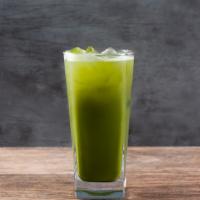 Trà Xanh Matcha - Iced Matcha Greentea · Grade-A matcha green tea; sweetened with pure sugar cane.