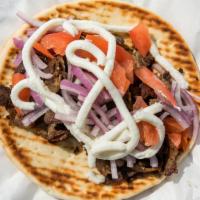 Gyros Sandwich · Gyros, Tomato, Onion.