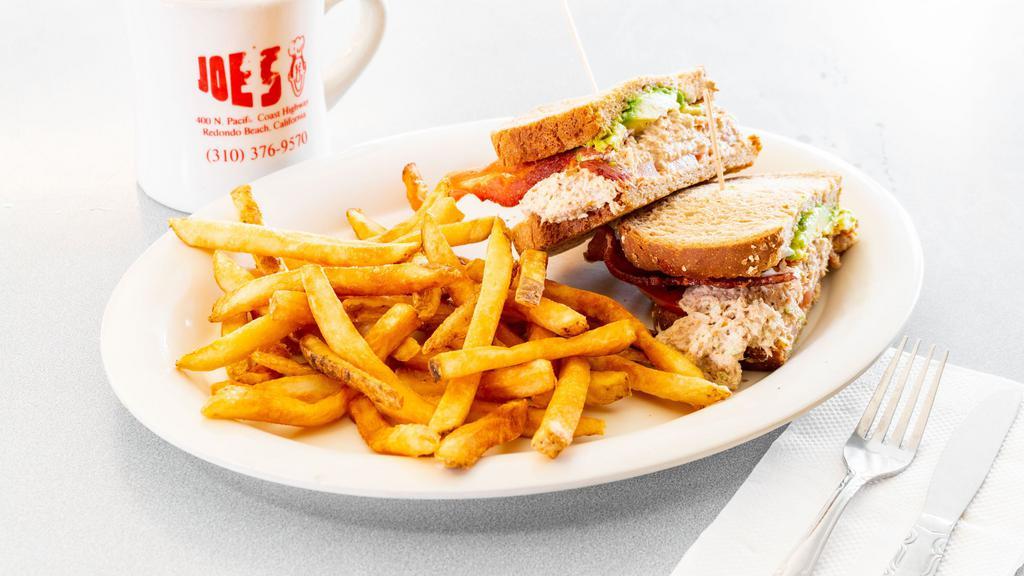 Alex'S Tuna Supreme · Joe's tuna with bacon, avocado, and tomato on sourdough.