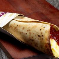 Guava · Thin and crispy pizza dough filled with guava paste and cream cheese.