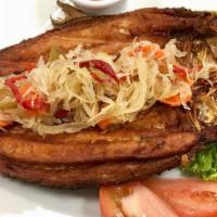 Daing Na Bangus · Deep-Fried Milkfish.