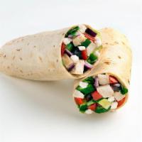 Classic Greek Wrap · Starting with a flour tortilla, our chef recommends a base of our Romaine/Iceberg Blend. It'...