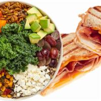 Grain Bowl / Panini · Create your own style with half southwest grain bowl and your choice of any half panini. 90-...