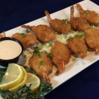 Almost Famous Shrimp (8 Pc) · Lightly breaded butterfly shrimp served with chipotle ranch dipping sauce.