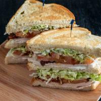 Club · Two layers of Turkey, Thick Cut Bacon, Lettuce & Tomatoes  your choice of Cheese & Avocado