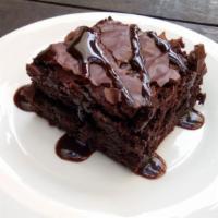 Brownie · Rich chocolate-y and decadent fresh made brownie.