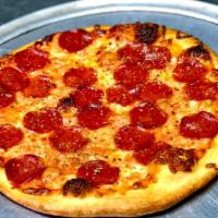 12'' Pepperoni Pizza · Pepperoni, mozzarella and tomato sauce.