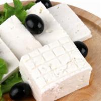Feta Cheese Plate · Served with tomato slices, fresh mint and olive oil.